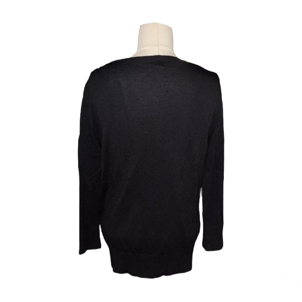 Ann Taylor Classic Black Cardigan Sweater - Picture 2 of 2